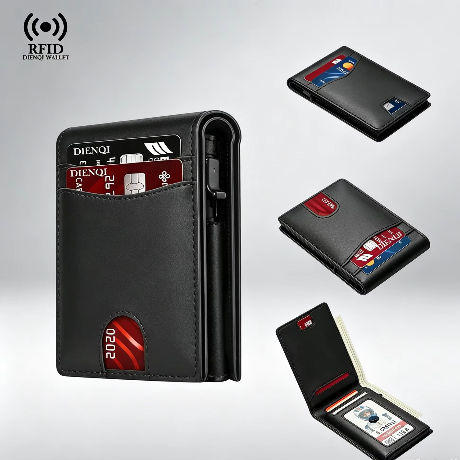 Card Holder Slim Case - محفظة رجالية فاخرة لحمل بطاقات الأعمال