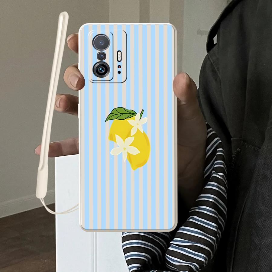 Phone Cases Iphone 11 - حافظة بنمط شريط ليموني أنيق لهاتف