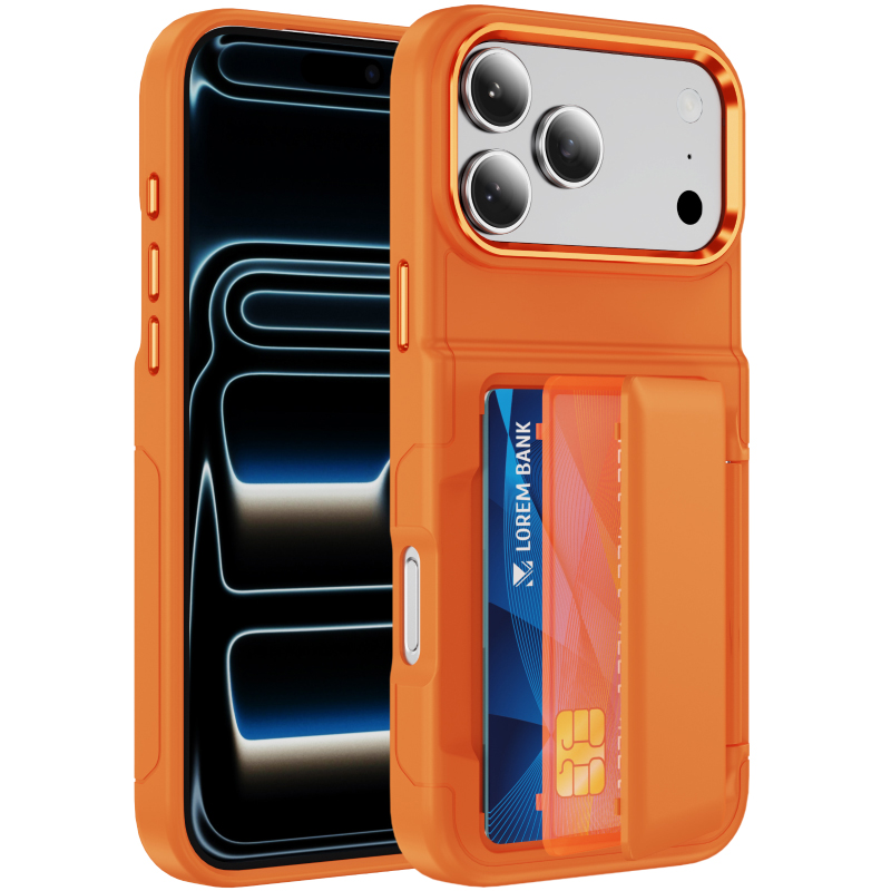 Card Holder Slim Case - جراب هاتف جديد بلون واحد غير
