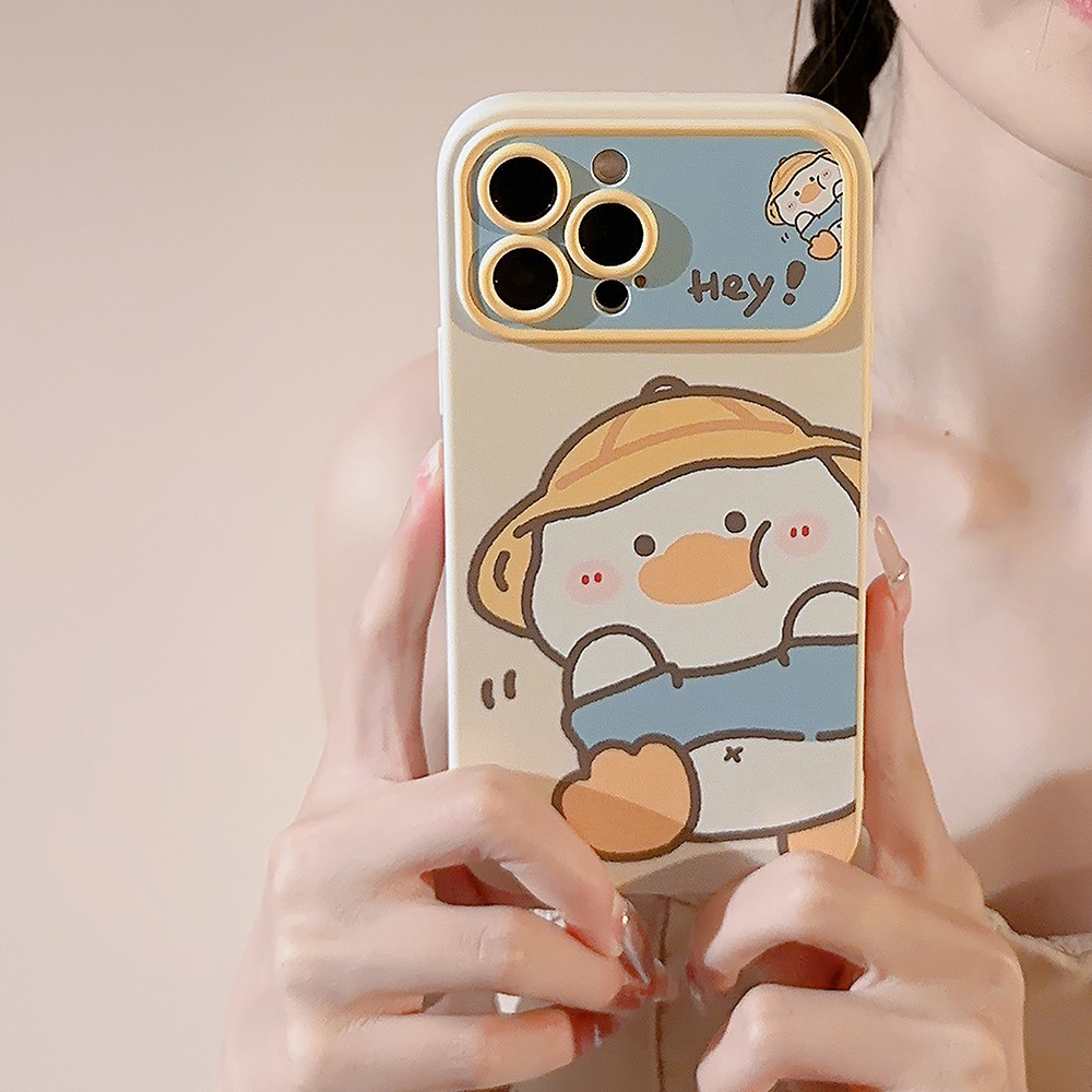 Phone Cases Unique - جراب هاتف بتصميم بطة كرتونية كورية