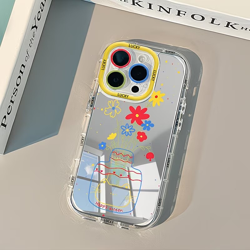 Phone Cases Iphone 11 - غطاء هاتف ناعم بتصميم مرآة على
