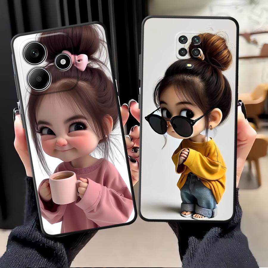 Phone Cases Iphone 11 - غطاء هاتف بنمط فتاة كرتونية لهواتف