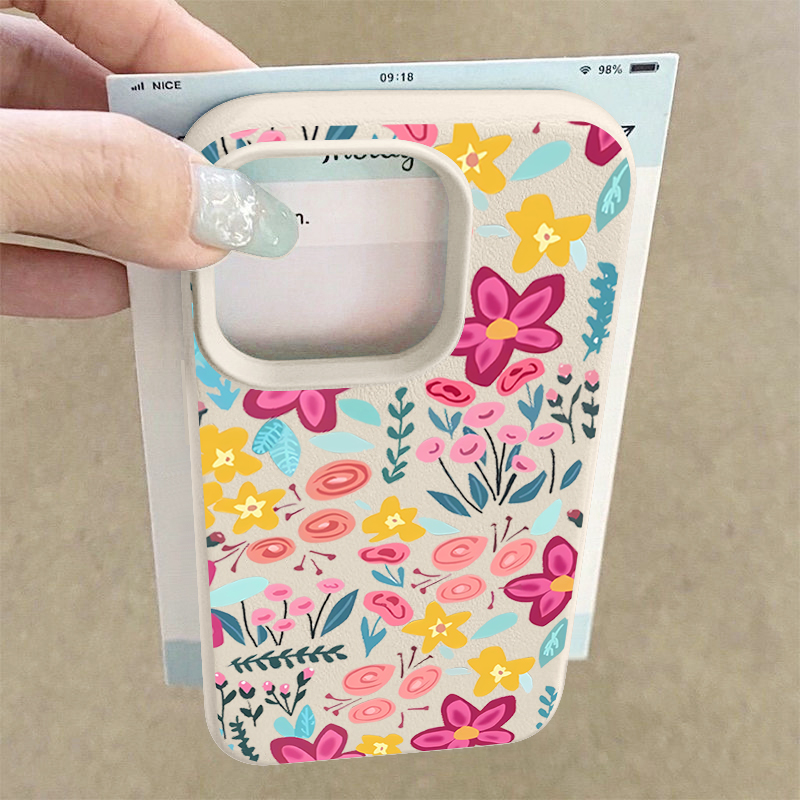الزهور الملونة جراب هاتف آيفون - مراجعة Phone Cases Unique وسعره