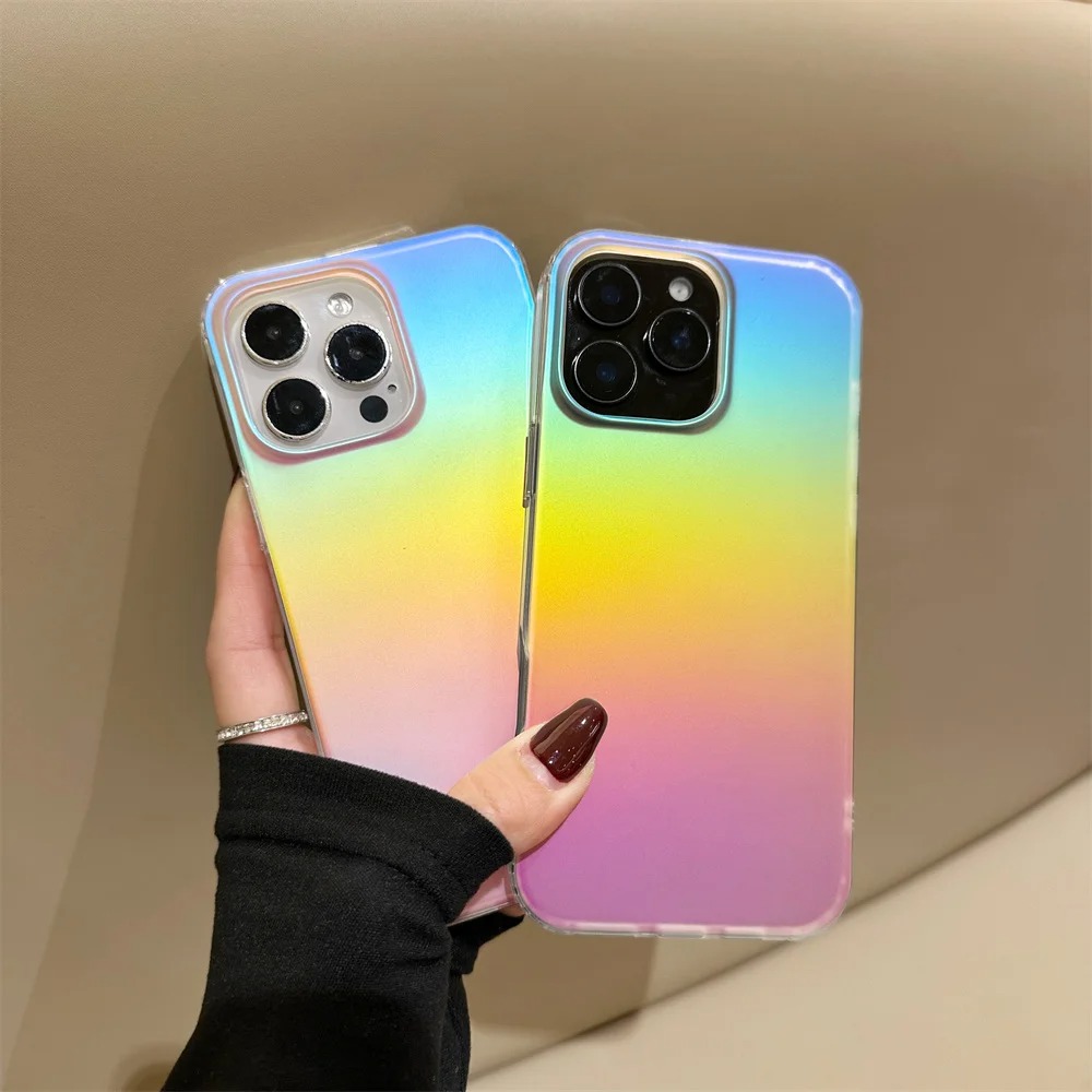 غطاء حماية مطفي بتدرج قوس قزح  - مراجعة Matte Frosted Case وسعره