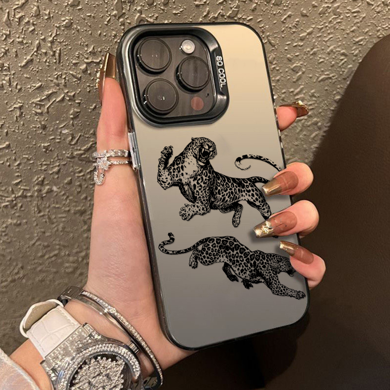 Vintage Leopard Line Art Phone - огляд і ціна Phone Cases Drawing