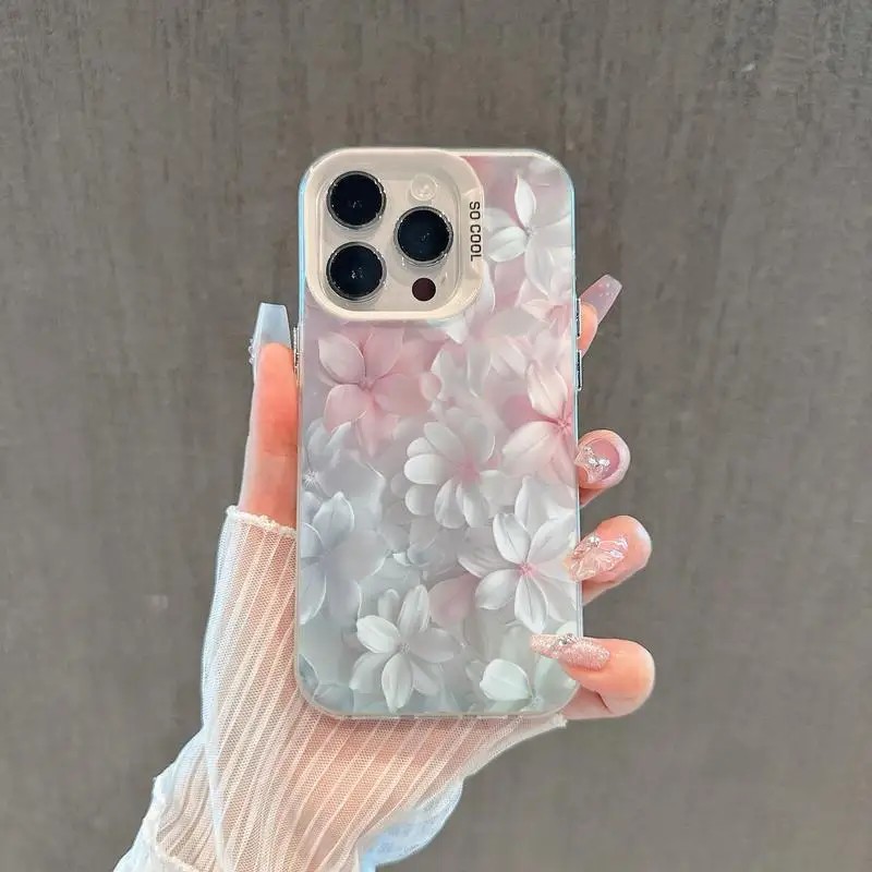 غطاء وردي مزين بالزهور لهواتف  - مراجعة Phone Cases Unique وسعره