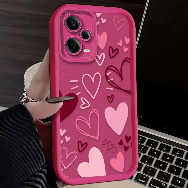غطاء هاتف وردي على شكل قلب لهو - مراجعة Phone Cases Silicone وسعره