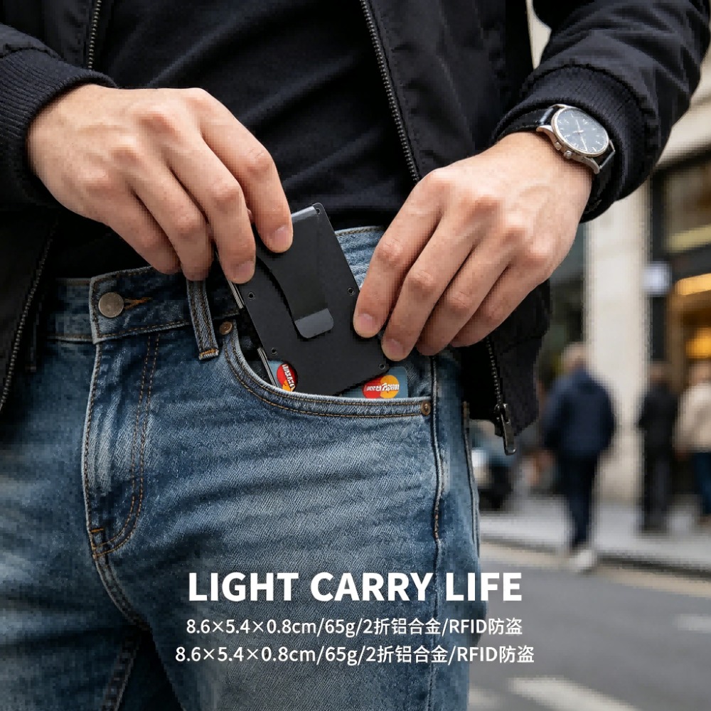 حافظة بطاقات من سبائك الألومني - مراجعة Card Holder Slim Case وسعره