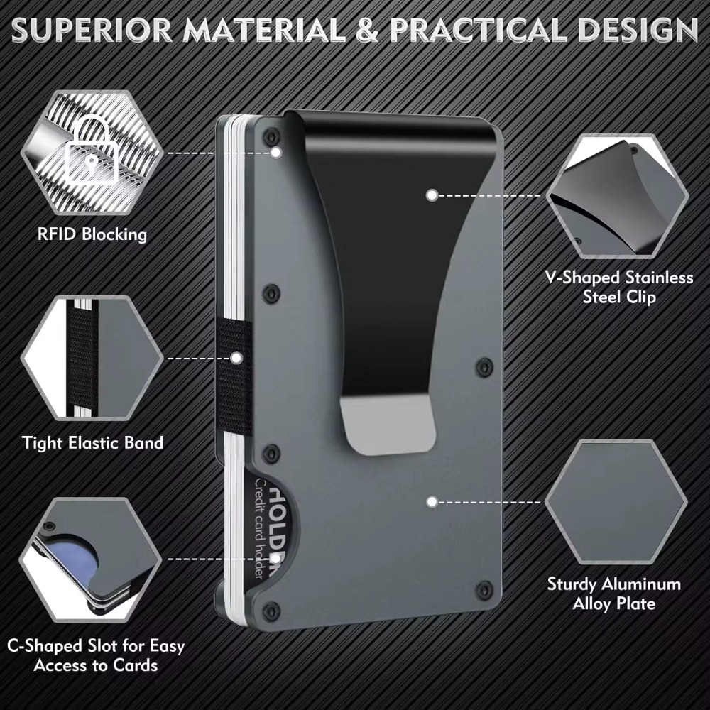 حافظة بطاقات من سبائك الألومني - مراجعة Card Holder Slim Case وسعره