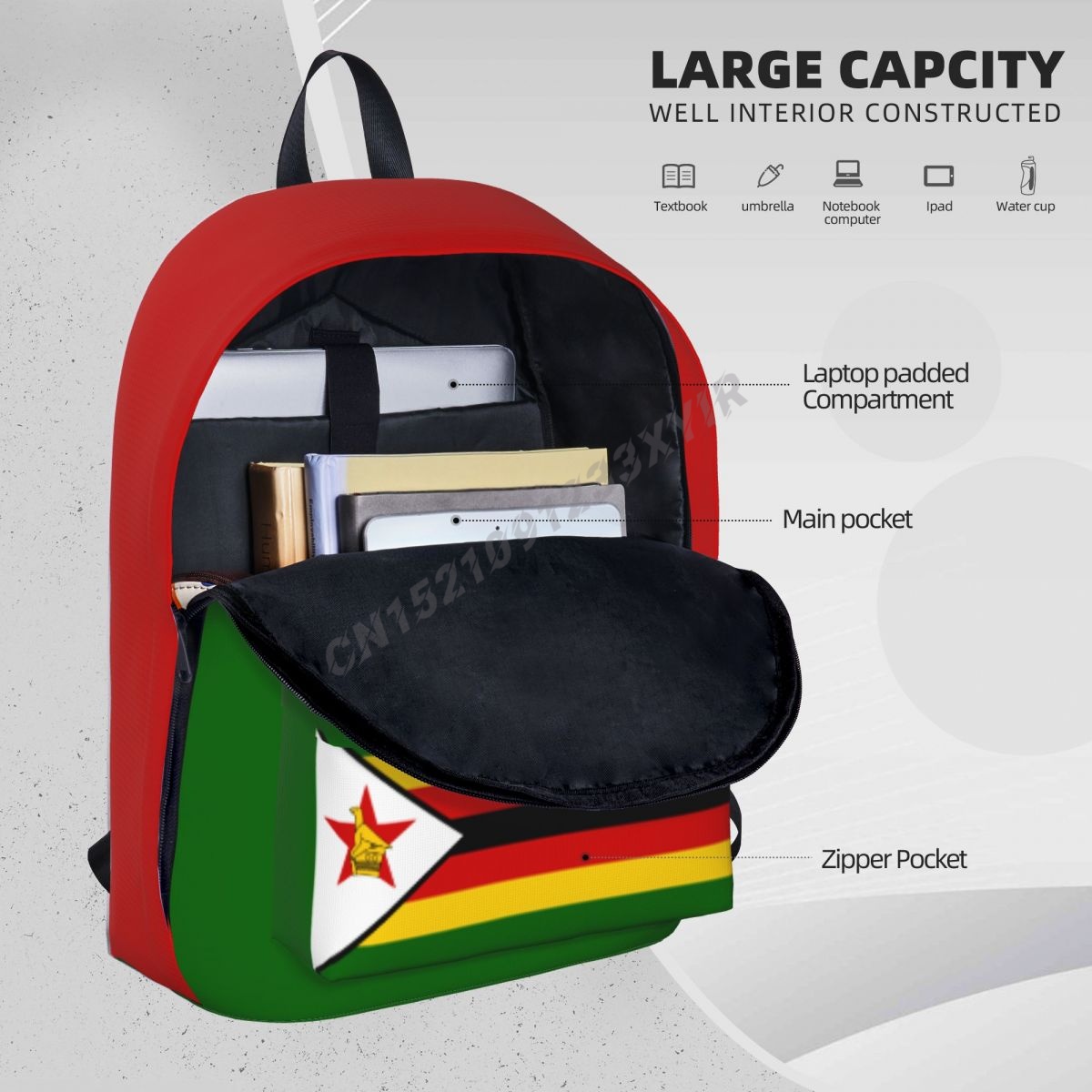 حقيبة ظهر للجنسين علم زيمبابوي - مراجعة Phone Cases Zimbabwe وسعره