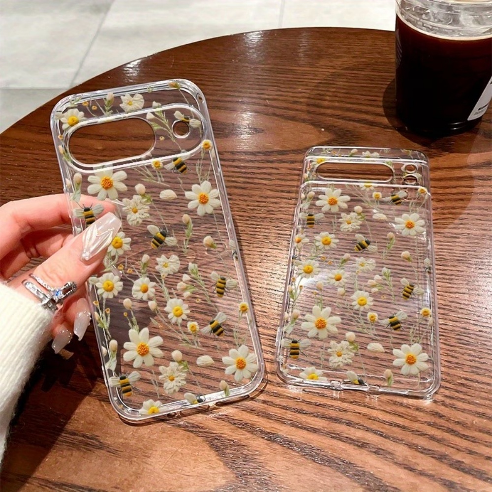 غطاء هاتف شفاف ناعم بنمط نحلة  - مراجعة Phone Cases Google Pixel 10 وسعره