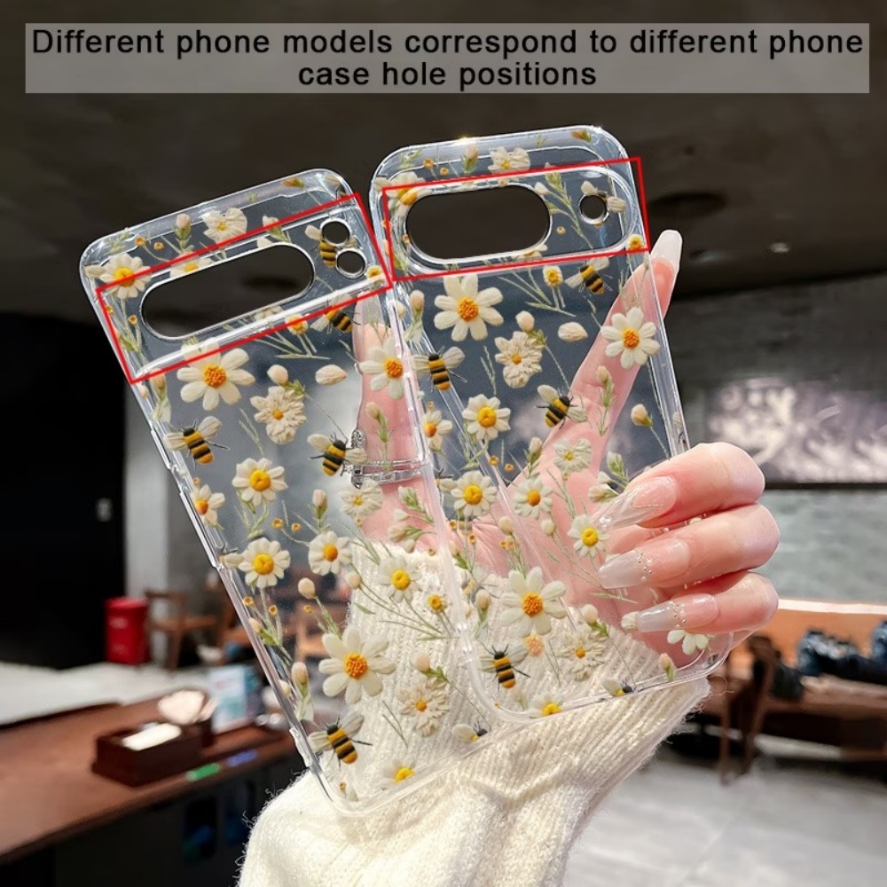 غطاء هاتف شفاف ناعم بنمط نحلة  - مراجعة Phone Cases Google Pixel 10 وسعره